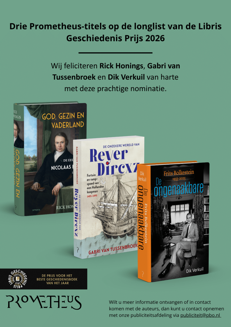 Drie Prometheustitels op longlist Libris Geschiedenis Prijs 2026