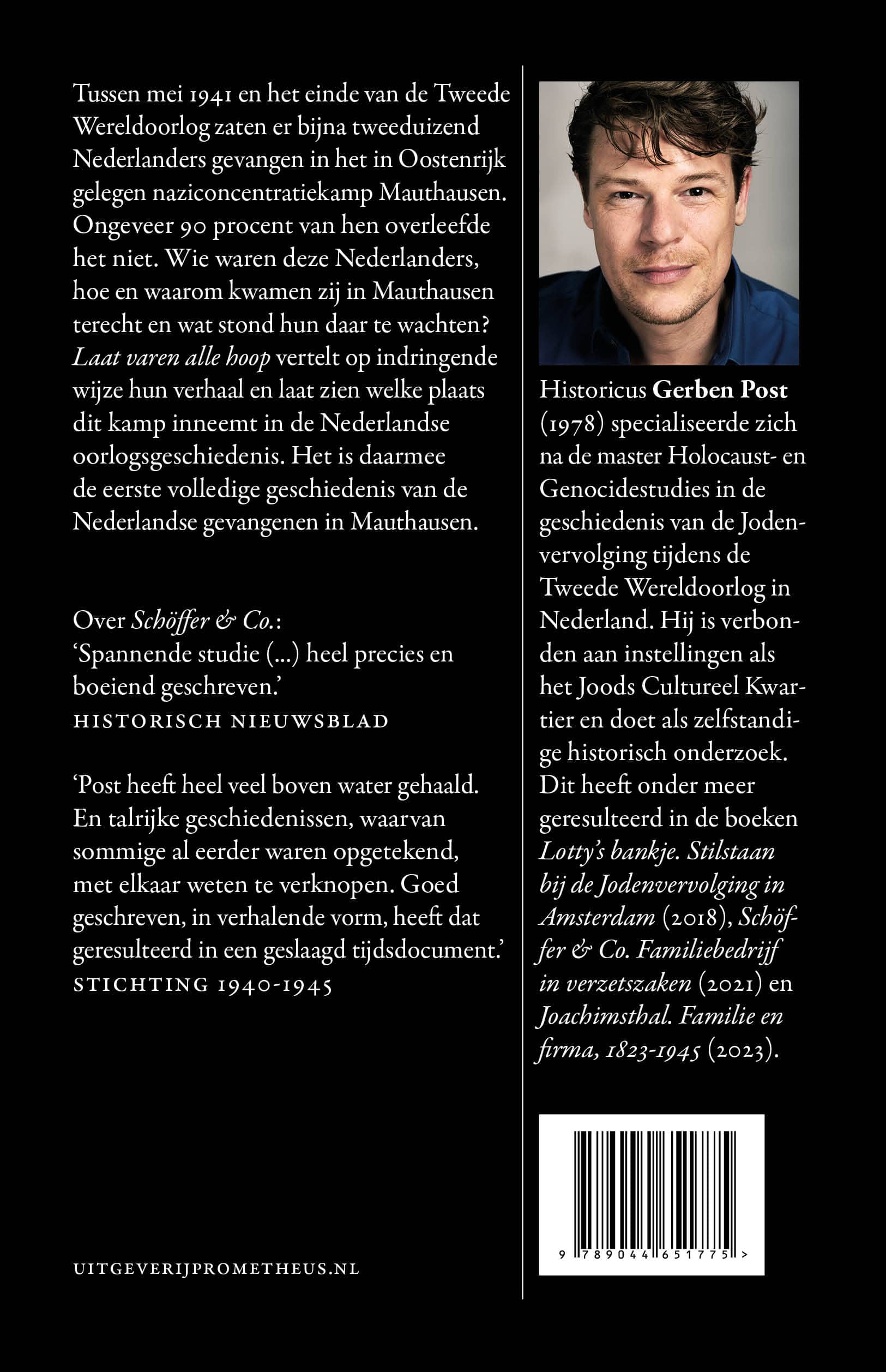 Achterkant: Laat varen alle hoop