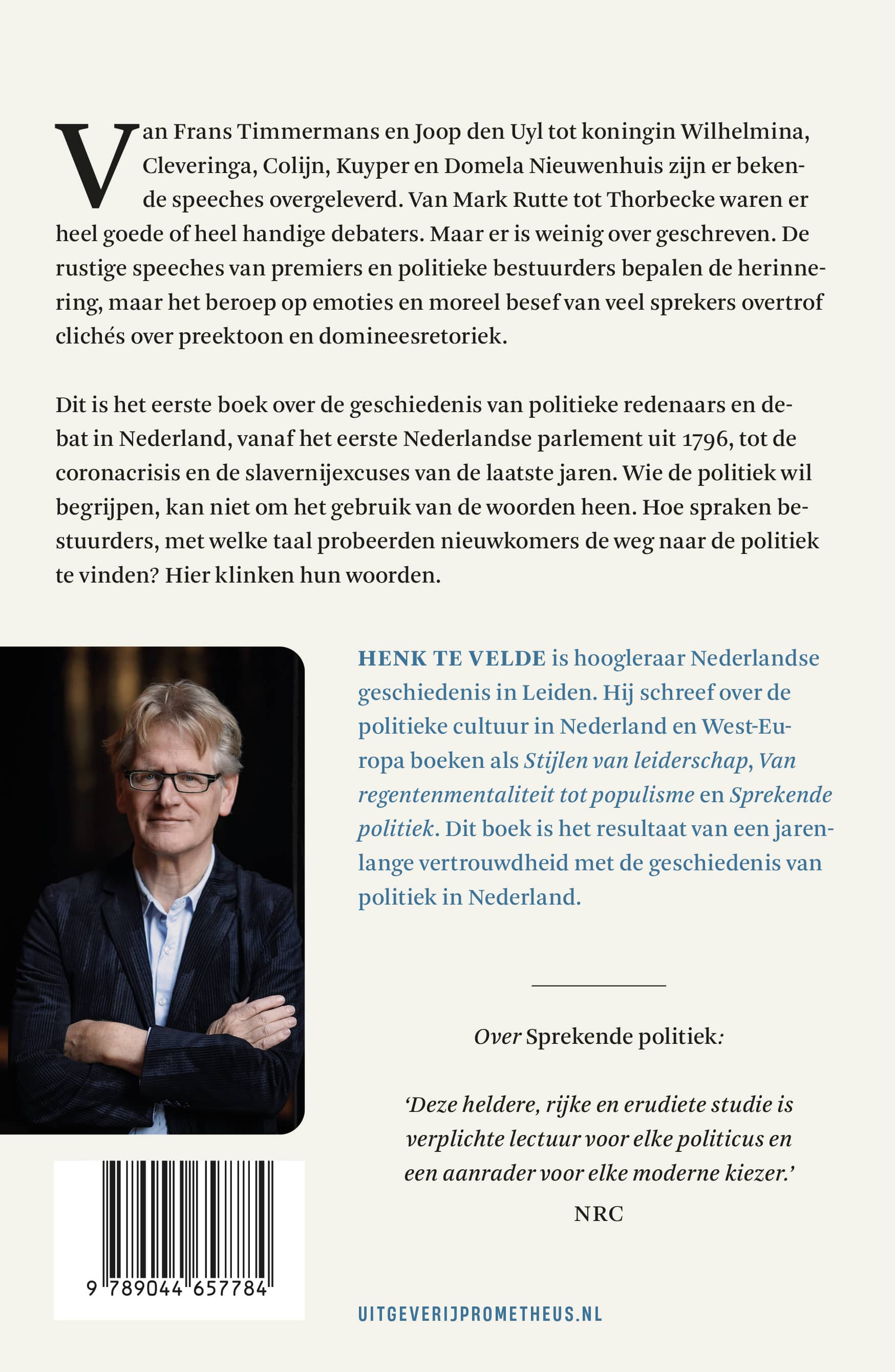 Achterkant: Land van redenaars en debat