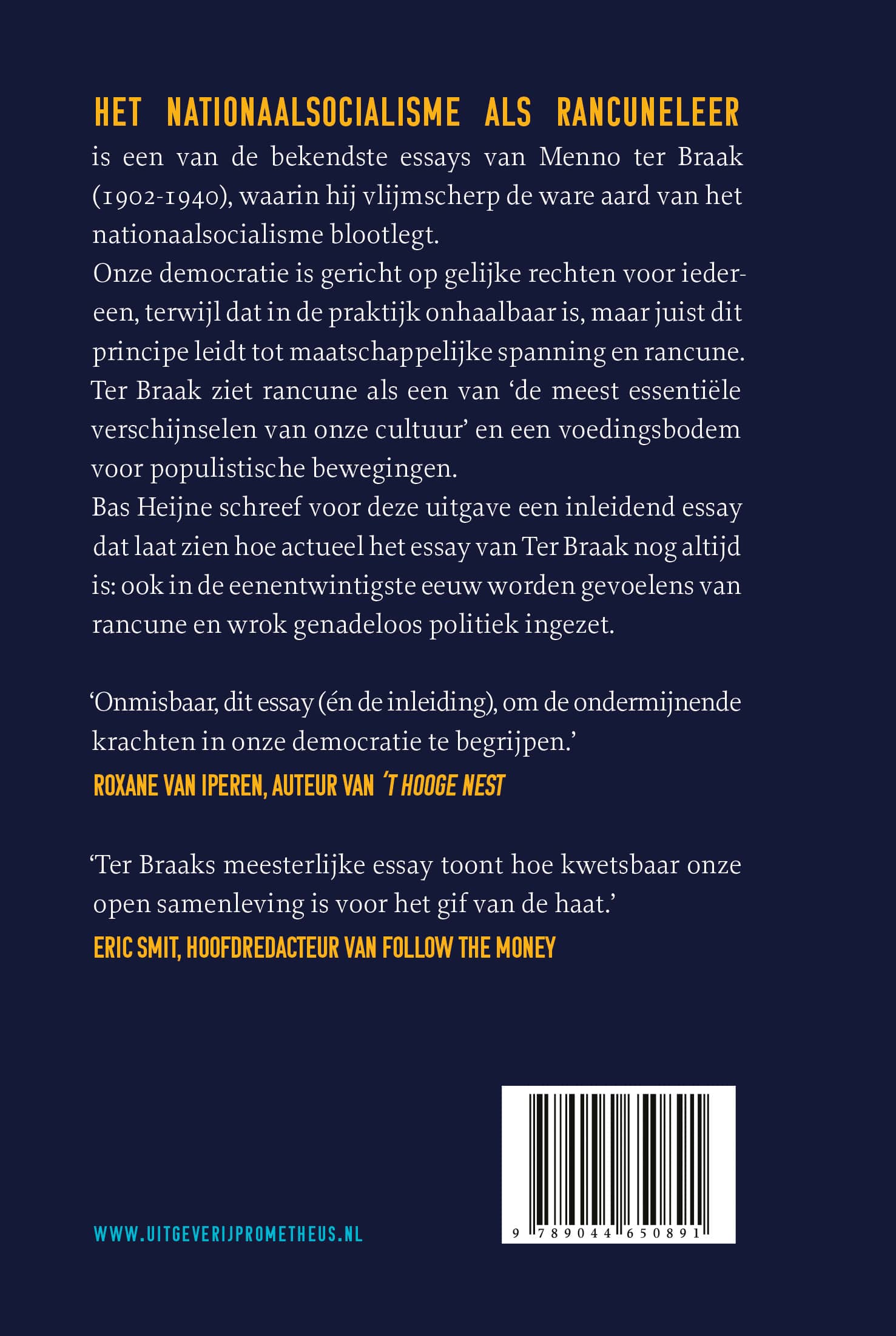 Achterkant: Het Nationaalsocialisme als rancuneleer
