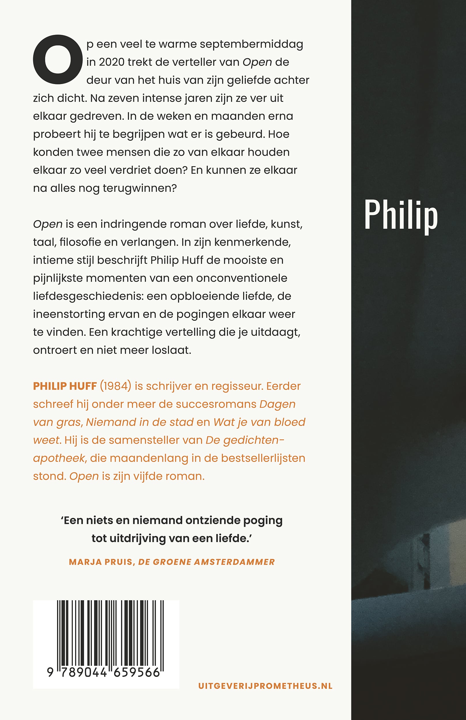 Achterkant: Open