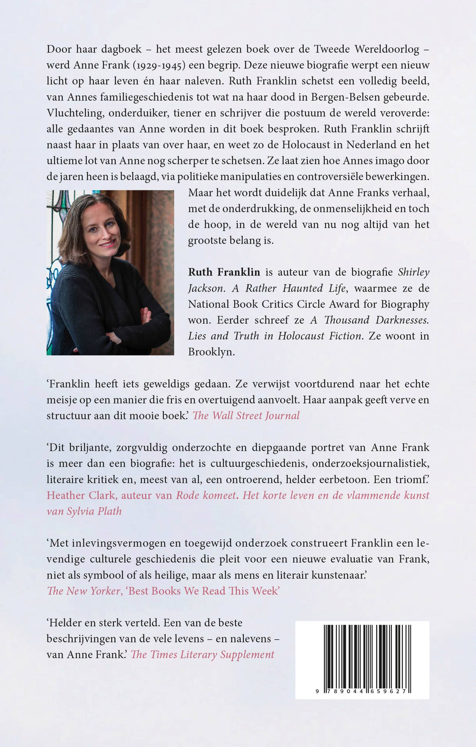Achterkant: De Vele levens van Anne Frank