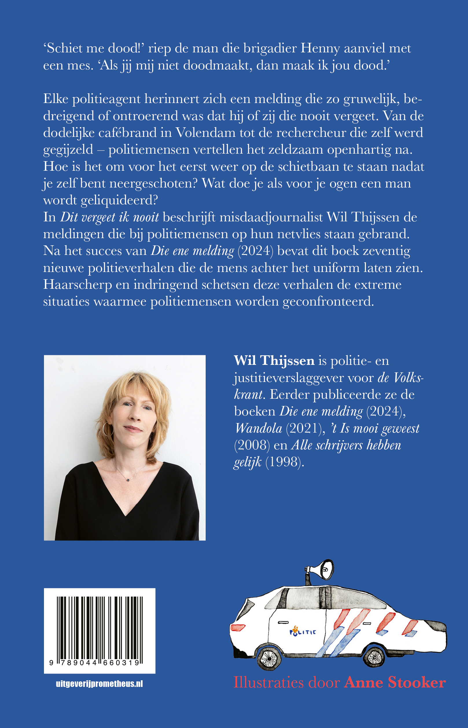 Achterkant: Dit vergeet ik nooit